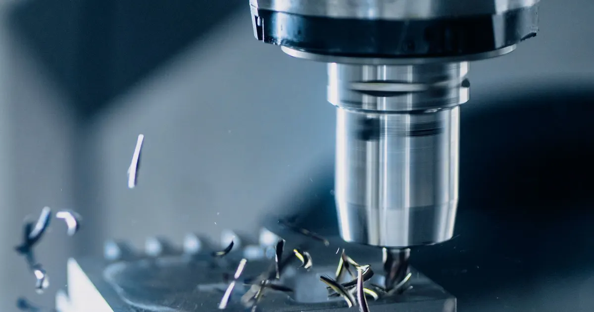 CNC milling cutter machining a metal block, the output of 5 axis cam programming in Vietnam